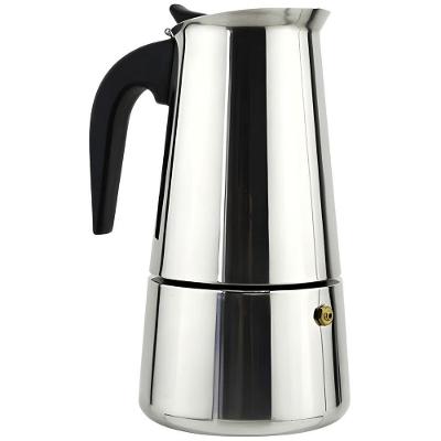 Cafeteira Italiana CK6105 para Café 0,45L 9 Xícaras em Aço Inox para Uso em Fogão Prata Clink