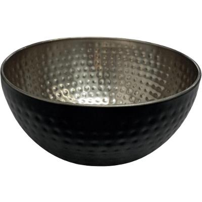 Saladeira de Aço Inox Matelada 18,5cm 1,75L para Servir Alimentos Preto em Casa Tem