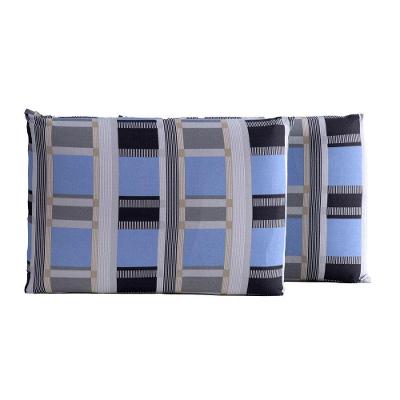 Par de Fronhas Luar 50x70 Malha 100% Algodão com Zíper Xadrez Clara Luz Decora