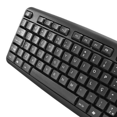 Teclado USB ABNT2 TC-03 com Teclas Macias Silenciosas e Design Ergonômico 5V Evus