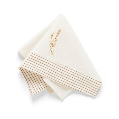Guardanapo de Tecido Eco Off White Semente 4 Peças 100% Algodão para Mesa Copa & Cia