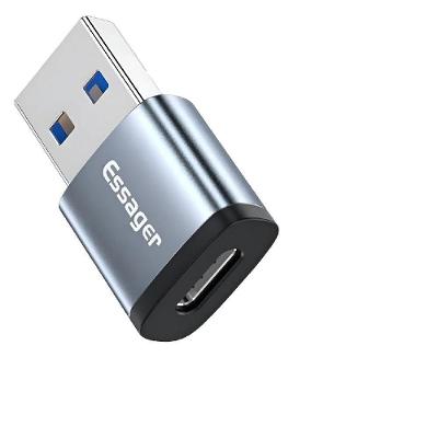 Adaptador Otg Usb 3.1 Macho para Tipo-c Fêmea para Conectar Gadgets em Usb-c Peining