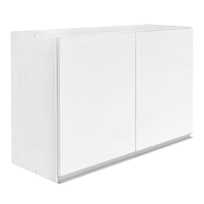 Armário Aéreo Smart 80cm 2 Portas MDF Dobrável Branco MP Alumínio