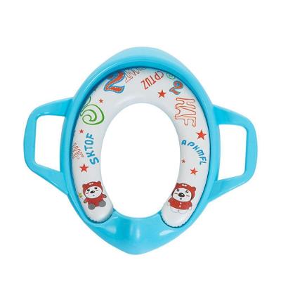Assento Sanitário Infantil de Treinamento com Alças Acolchoado Azul Kloof