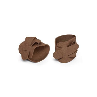 Anel de Guardanapo Ravena Marble Conhaque Kit 2 Peças em PVC para Mesa Copa & Cia