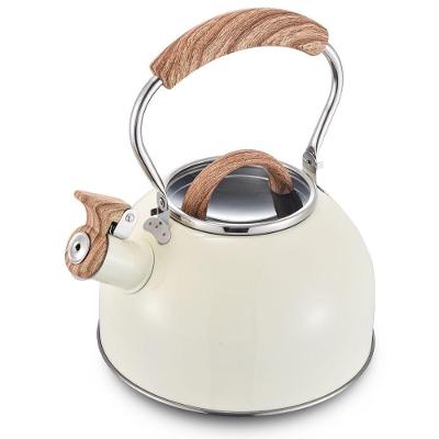 Chaleira Inox 2L Alumínio com Apito Sonoro para Fogão de Indução Preto