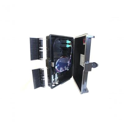 Caixa de Atendimento Óptico com Splitter 1x8 Apc para Redes Fttx e Cabeamento Drop Evus