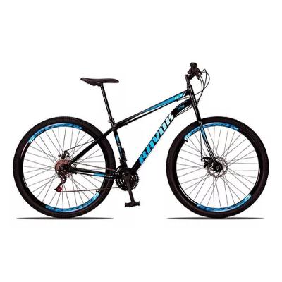Bicicleta Aro 29 Urbana Quadro Aço 21 Marchas Freio a Disco Azul Ravok