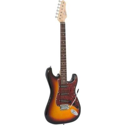 Guitarra Elétrica G100 com Escudo Tortoise Sunburst para Iniciantes Giannini