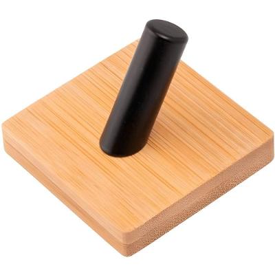 Gancho Adesivo de Bambu CK7128 Organizador 4,5x4,5x4cm Fixação sem Furos para Parede Clink