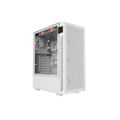 Gabinete Gamer Mid-Tower Bolter White Ghost GBWGPBR Lateral em Vidro Branco Pcyes