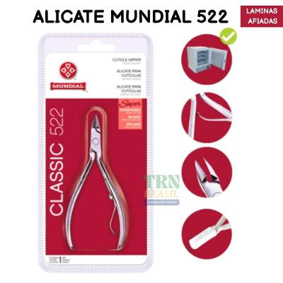 Alicate para Cutículas Classic 522 Afiado com Acabamento Antideslizante Mundial