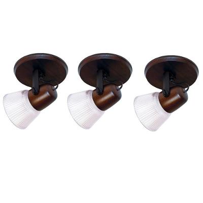 Spot para Lâmpada Country 011E com Tulipa Envelhecido Kit 3 Unidades Luminárias Müller