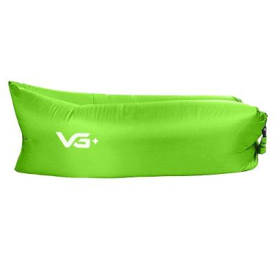 Sofá Puff Inflável Air Bag T-190 para Camping Verde com Bolsa de Transporte VG Plus