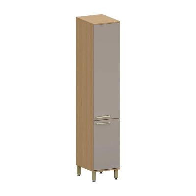Paneleiro Simples Duna 2 Portas MDF 15mm 40cm Freijó Cinammon Luciane Móveis