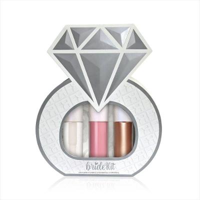Kit de Maquiagem Kit Bride com Gloss Blush e Iluminador Franciny Ehlke