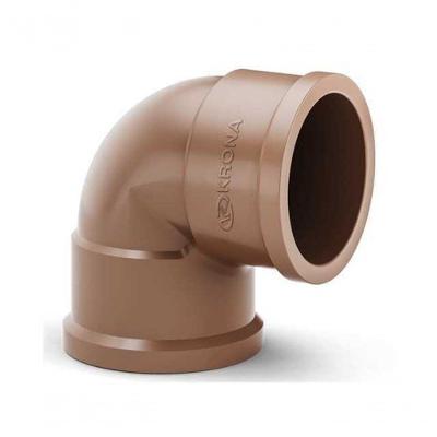 Joelho Pvc Soldável 90o 60mm para Água Fria em Pvc Rígido para Instalações Hidráulicas Krona