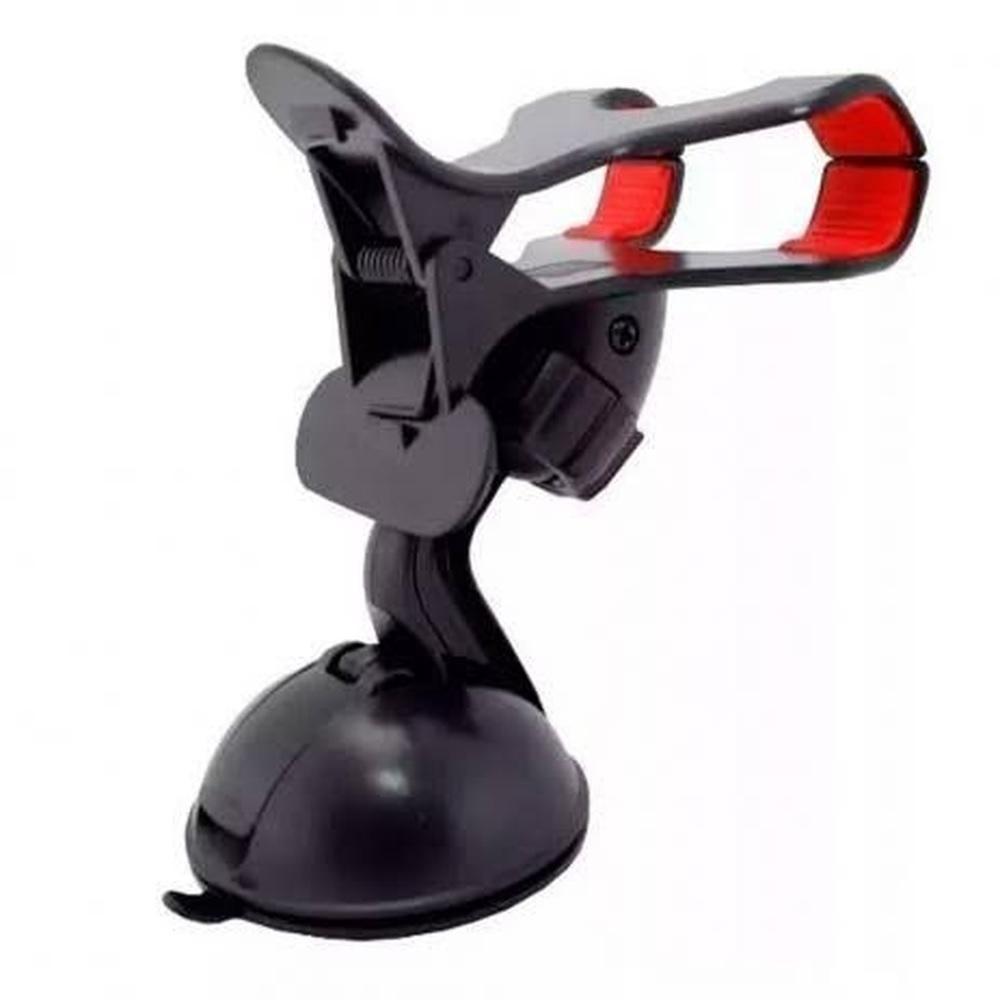 Suporte Veicular Universal para Celulares e Gps com Ventosa Ff004 Preto - 1