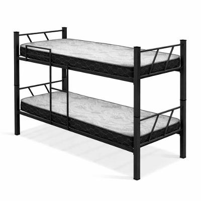 Beliche Solteiro 88cm Agatha com Colchões Estrutura em Aço Preto KLM Store