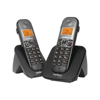 Telefone sem Fio com Ramal Intelbras TS 5122 com Identificador de Chamadas e Viva Voz Preto 2