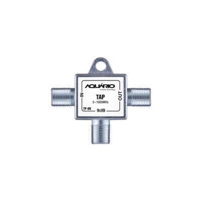 Tomada Blindada Tap 9dB 5-1000MHz Aquário TP-09 para Sistemas Coletivos de Tv e Antena