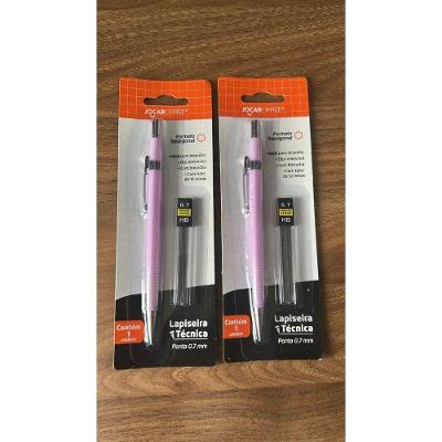Kit Lapiseira Técnica com Grafites 0.7mm OEM Modelo Kit Lapiseira Técnica + Tubo 12 Grafites Lilás