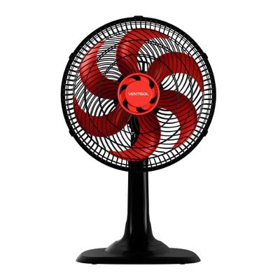Ventilador de Mesa Ventisol 30cm 6 Pás 3 Velocidades Vermelho 110V