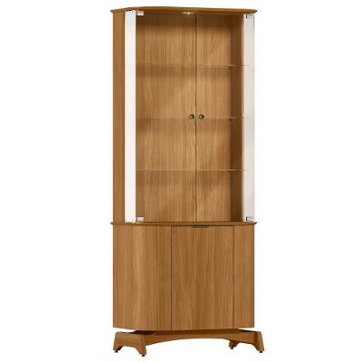 Cristaleira para Sala de Jantar Bar Verbena N01 3 Portas em MDF Ypê Lyam Decor