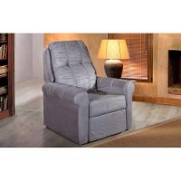 Poltrona do Papai Reclinável MH1216 Slim Two Way Suede Cinza - Herval - 2