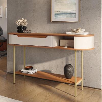 Aparador Atlanta Moderno 1 Gaveta em Mdf e Mdp 136cm Off White Jequitiba Movelove