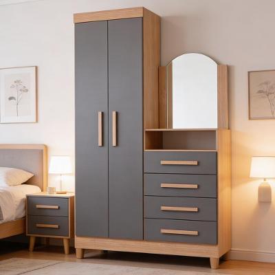 Cômoda Roupeiro Alba A04 4 Gavetas MDF Puxador MDF Freijó Titanium Lyam Decor
