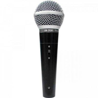 Microfone de Mão Dinâmico LS50 com Cápsula de Ímã de Neodímio Preto Leson