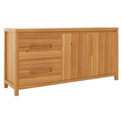 Buffet Balcão 1553N Contemporâneo 2 Portas Madeira Maciça Rustic Milani Movelaria