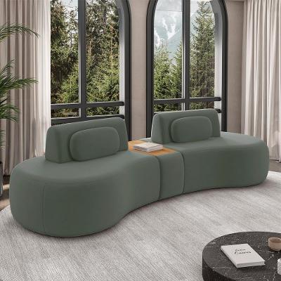 Sofá Modular França G45 3 Lugares Reclinável 302cm Cinza Escuro Veludo Gran Belo