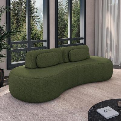 Sofá Modular França G45 3 Lugares Reclinável 280cm Verde Linho Gran Belo