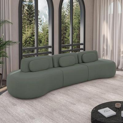 Sofá Modular França G45 3 Lugares Reclinável 366cm Cinza Escuro Veludo Gran Belo