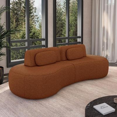 Sofá Modular França G45 3 Lugares Reclinável 280cm Terracota em Linho Gran Belo
