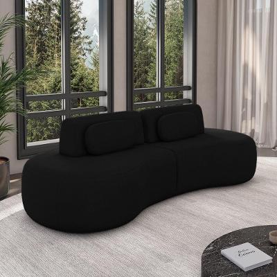Sofá França G45 3 Lugares Reclinável 280cm Veludo Preto Gran Belo