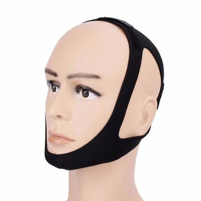 Faixa Anti Ronco Apneia Neoprene de 3 Pontos Confort Preto