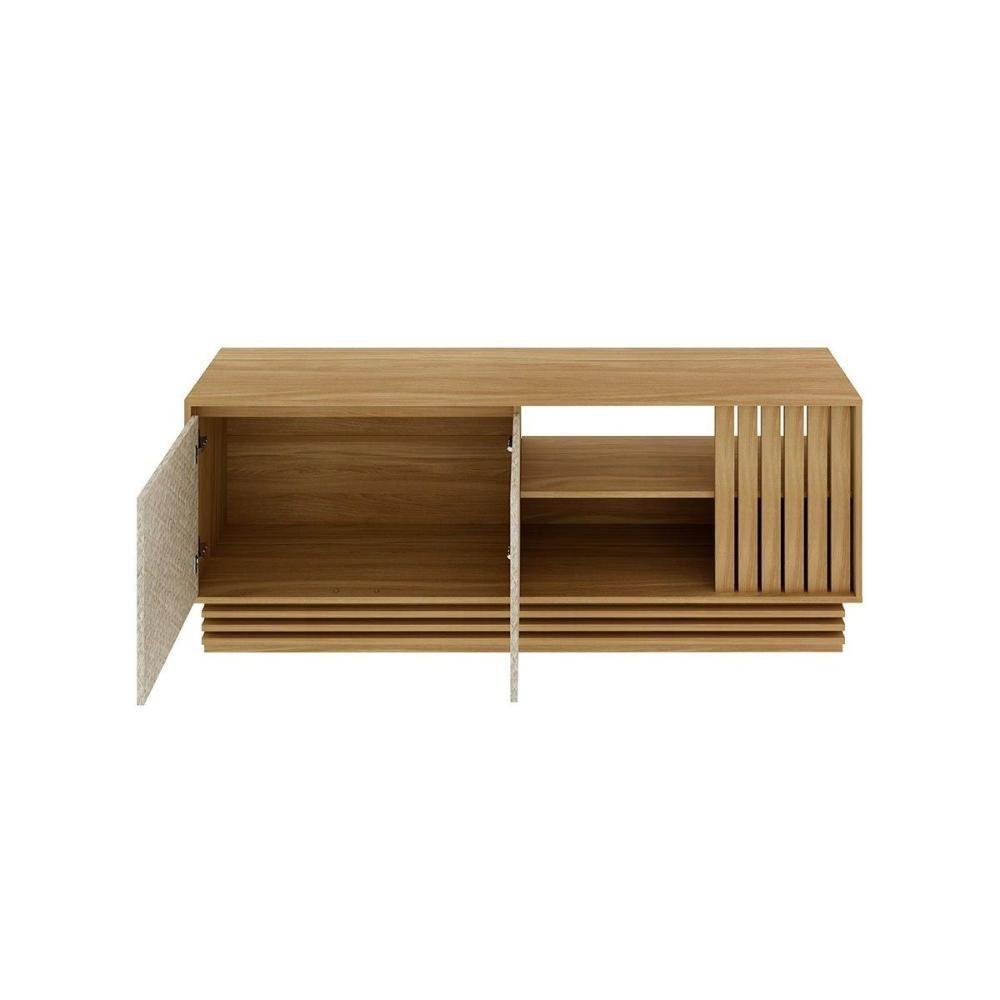 Rack Para Tv R1480 2 Portas Até 64 Polegadas Natural/palha - Tecno Mobili - 5