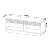 Rack Para Tv Ra2003 Até 42 Polegadas C/ 2 Gavetas E 2 Nichos Natural/off White - Tecno Mobili - 8