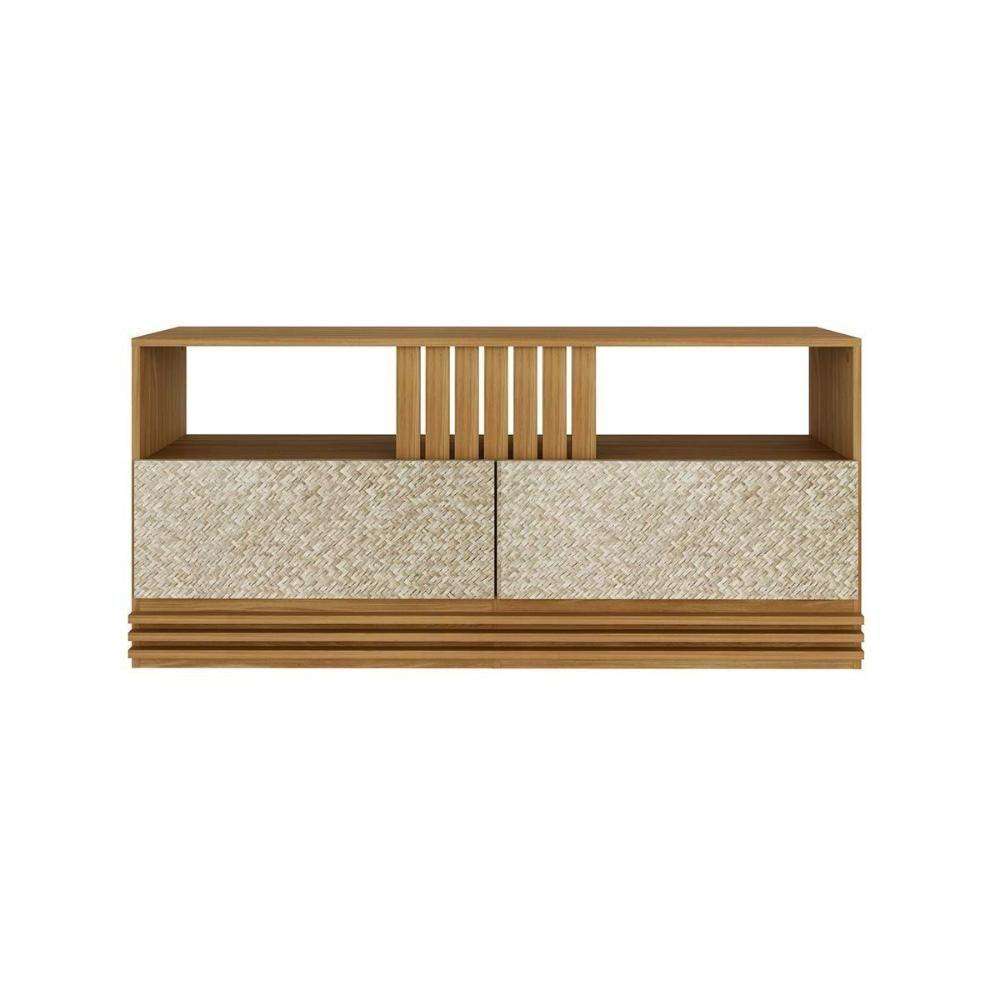 Rack para TV R1479 2 Gavetas até 42 Polegadas Natural/Palha - Tecno Mobili - 1