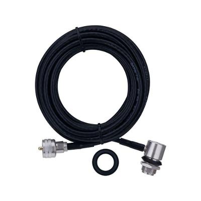 Cabo Coaxial Aquário M-802K com Conector UHF para Rádio RG-058 5,5m
