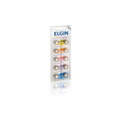 Bateria Alcalina AG10 LR1130 LR54 1,5V Validade 5 Anos Elgin