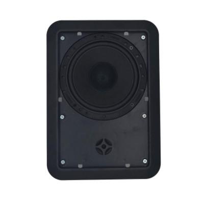 Arandela Retangular Fiamon 6 + Tw 50RMS 8R para Som Ambiente 100W Programa Musical Preta