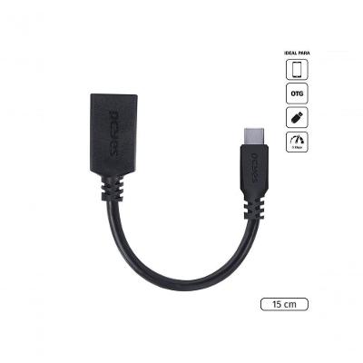 Adaptador Otg Usb C para Usb a 3.0 Pcyes para Celular 5Gbps 5V 3A 15W