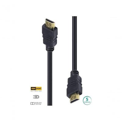 Cabo Hdmi 2.0 4k Ultra Hd 3d com Ethernet 5m Preto Vinik para Áudio e Vídeo