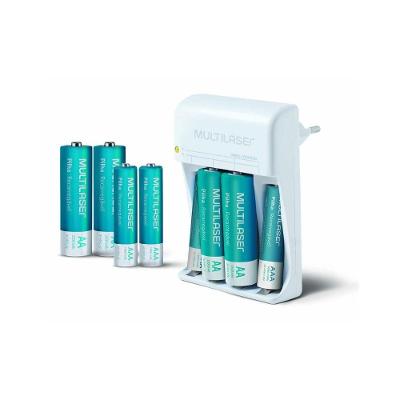 Carregador Multi CB093 para Pilhas AA 2500mAh e AAA 1000mAh Bivolt Branco