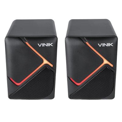 Caixa de Som Vinik Constellation 6W 2.0 com P2 3.5mm e Alimentação USB Led Rainbow