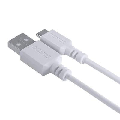Cabo Usb Tipo C Pcyes para Celular 2.0 5V 3A 480 Mbps 1m Branco 1 Unidade